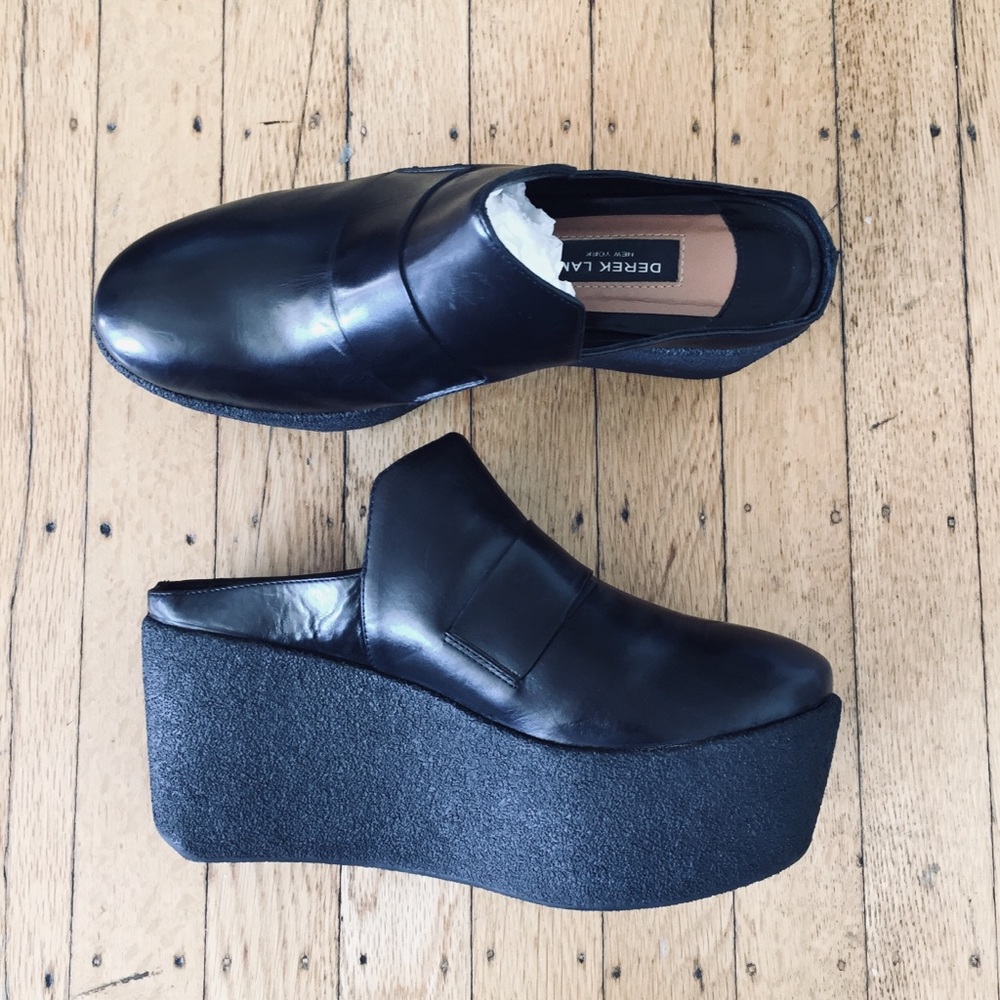 Derek Lam Elwyn Leather Platform Shoes - 6.5